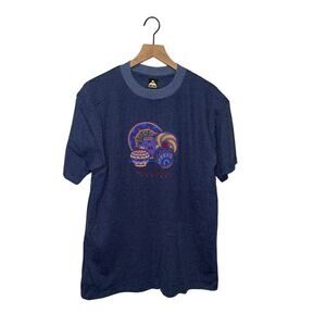 Vintage New Mexico Sedona Shirt NM Graphic Blue Tee 80s USA Made 1980s Large